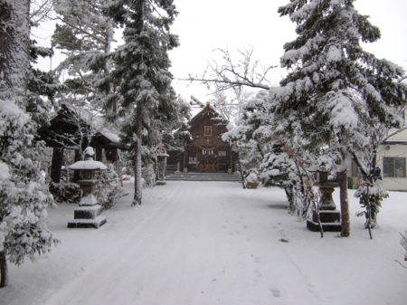 平成28年12月6日　西野神社 雪景色