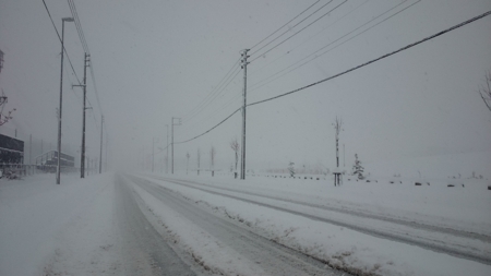平成29年11月19日の札幌郊外の雪景色