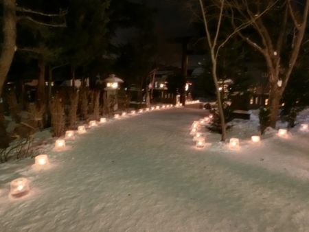 平成30年 西野神社正月（アイスキャンドル）