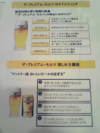 サントリー流おいしいビールの注ぎ方＠武蔵野ビール工場