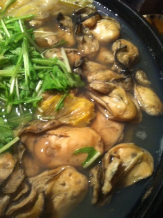 牡蠣の塩麹鍋  牡蠣が大粒で、プリップリッ！ at #酢飯屋_寿司の伝道師