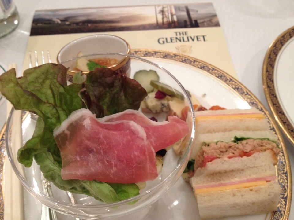ザ・グレンリベットの試飲パーティの料理@ リーガロイヤルホテル東京
