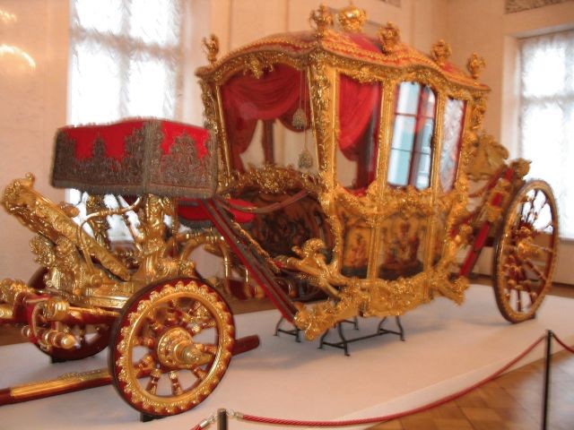 エルミタージュ美術館にあった黄金の馬車