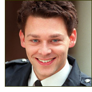 Richard as the Cop in Cracker