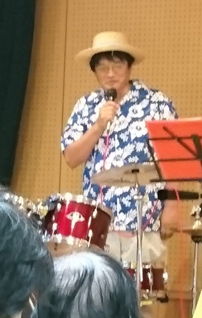 2017.7.22 古井新町ふれあいバンド (9) 個人紹介（ドラム） 400-630