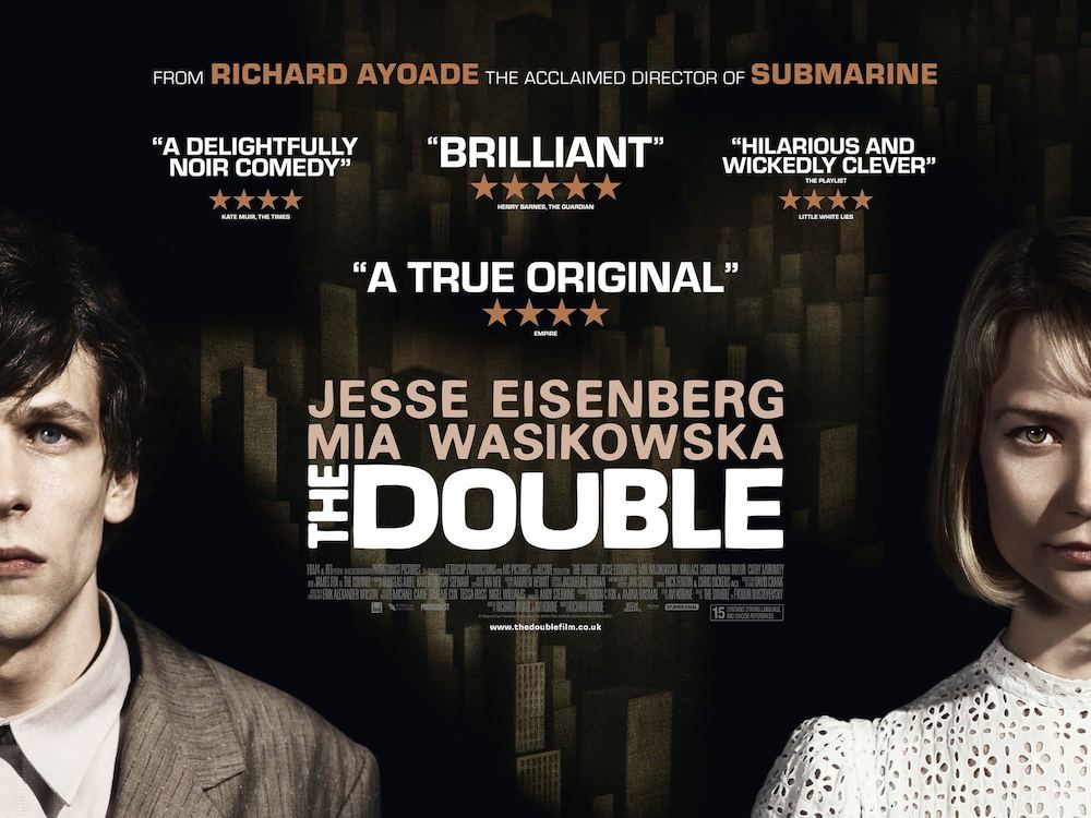 映画『嗤う分身』、ジェシーアイゼンバーグ、原題 The DOUBLE