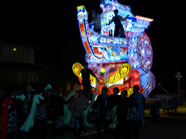 第64回庄川観光祭夜 高行灯