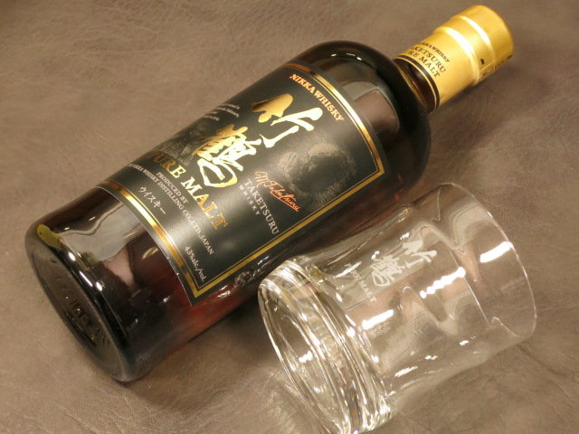 竹鶴ピュアモルト 瓶700ml ロックグラスセット グラス